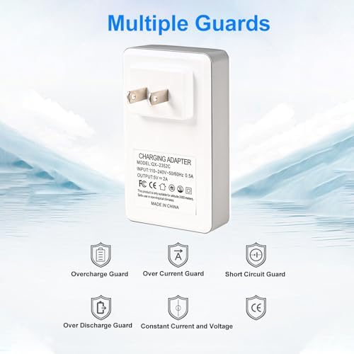 Fockety Mini UPS Battery Backup, 2600mAh Computer Uninterruptible Power Supply with DC5V USB 2A Output, Home Router UPS for Modem, Security Camera, Computer & Network Devices (US Plug) - Image 2