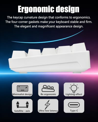 60% Mechanical Keyboard, RGB Mechanical Gaming Keyboard, Blue Switch - Image 5