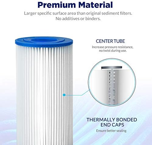 Membrane Solutions 5 Micron 10"x2.5" Pleated Sediment Water Filter - Image 5