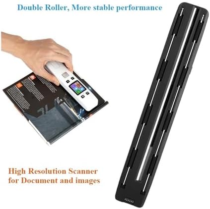 Document Scanners, Mini Document & Images Scanner 1050DPI A4 Size JPG/PDF Formate High Speed LCD Display for Business Receipts Photo(Black with WiFi) - Image 4
