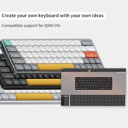 nuphy Air60 V2 Portable Wireless Keyboard 60% Low Profile Mechanical Keyboard Support QMK/VIA Compatible with Windows/mac OS/Linux Supports Bluetooth 5.1/2.4GHz/Wired (USB-C) Gateron Moss Switch - Image 6