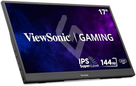 ViewSonic VX1754 17 Inch 1080p Portable Gaming Monitor, IPS 144Hz Display by ViewSonicCorporation