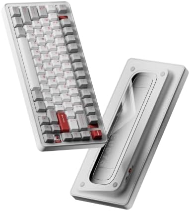 EVO75 Mechanical Keyboard (Spray-Coated Nova White, FR4) by Unknown