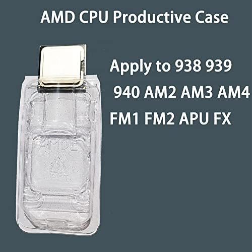 10pcs AMD CPU Protective Thicken Plastic Clamshell Case Trays Suitable with 10pcs Antistatic Bags and Labels (AMD) - Image 4