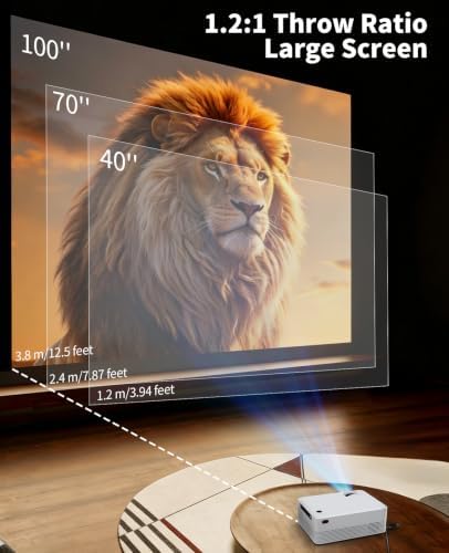 Portable Mini Projector,Full HD 1080P 4K Support Video Projector - Image 6