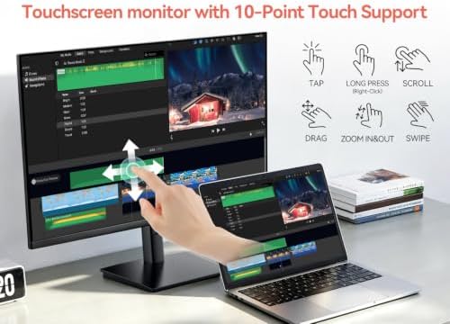 CUNPU 27" USB-C 1400P 120Hz IPS Touchscreen Monitor for POS/Warehouse - Image 3