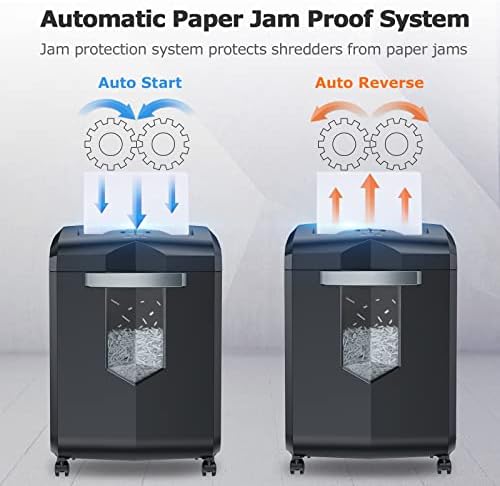 Bonsaii 18-Sheet Cross-Cut 60-Min Run Heavy Duty Paper Shredder - Image 5