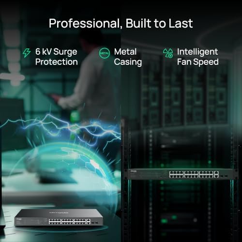 Omada ES228GMP, 24 Port Gigabit Easy Managed PoE Switch - Image 4