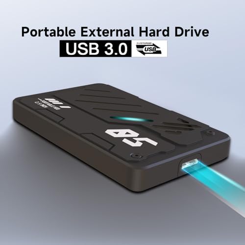 Ultra Slim Portable External Hard Drive USB 3.0 HDD Storage for PC, Laptop, Mac, Xbox one, PS4, PS5 (320GB) - Image 3