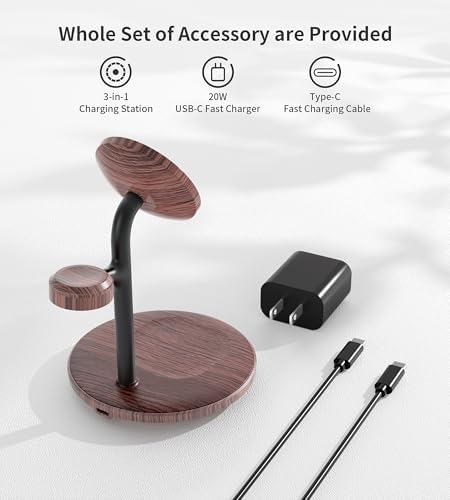 3 in 1 Magnetic Wireless Charging Station for Apple Devices,15W for Magsafe - Image 7