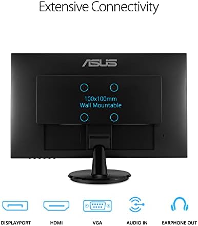 ASUS VA27DQ 27 Inch 1080P Computer Monitor, HDMI, DisplayPort, VGA, Speaker - Image 5