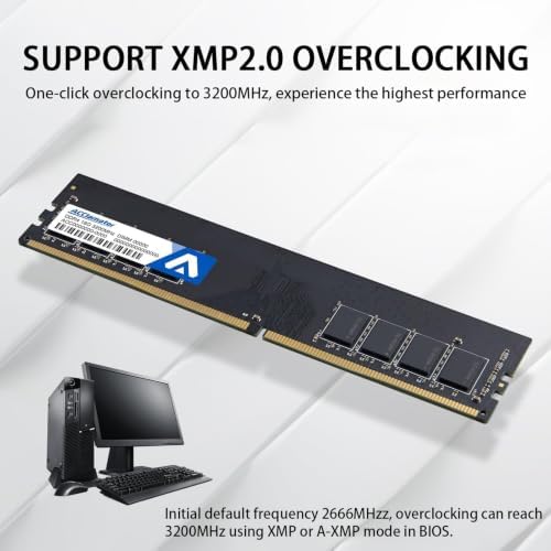 Acclamator DDR4 RAM 16GB (2x8GB) 3200MHz PC4-25600 XMP CL18 1.35V DIMM - Image 3