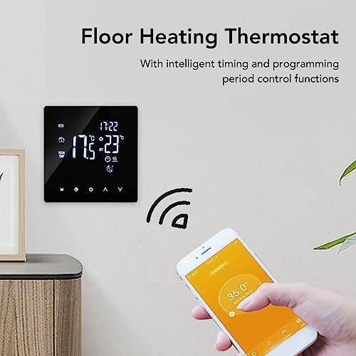 Smart Floor Heating Thermostat, 4400W AC90-240V LCD - Image 4