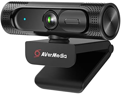 AVerMedia PW315 TAA/NDAA Compliant 1080p 60fps Webcam – Wide-Angle USB Camera with Dual Mics & AI Auto Framing, Fixed Focus HD Webcam for PC/Mac, Zoom, Teams, Google Meet, Streaming, Content Creation by AVerMedia