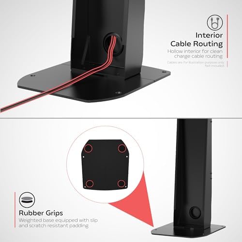 Premium Monitor Floor Stand - CTA Premium Floor Stand for Monitors up 32" - Black - (ADD-PARAFSM) - Image 4