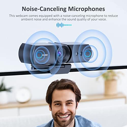 NexiGo HelloCam, 1080P Webcam with Windows Hello, True Privacy, Automatic Electronic Shutter, Computer Camera, Microphone, Facial Enhancement, HD USB Web Cam (Renewed) - Image 7