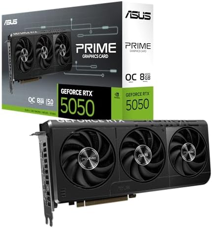 ASUS Prime GeForce RTX 5050 8GB GDDR6 OC Edition Gaming Graphics Card by Unknown