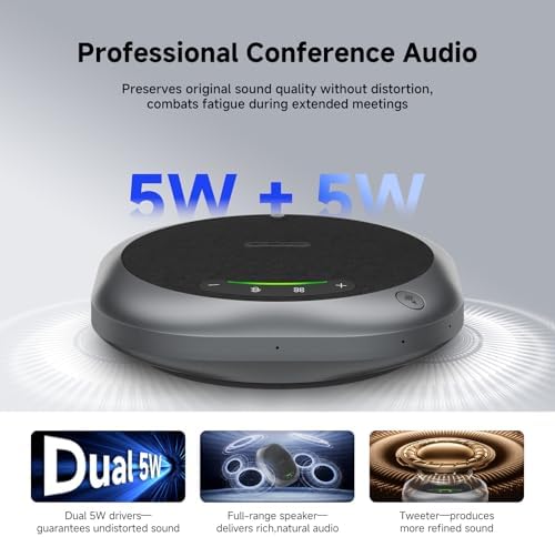 Omni2P Conference Speaker compatible with Zoom 6Mics for 15-20 Participants - Image 2