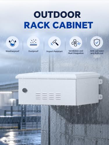 AEONS 4U Wall-Mount Outdoor Network Cabinet, IP55 Rated, Pre-Assembled - Image 4