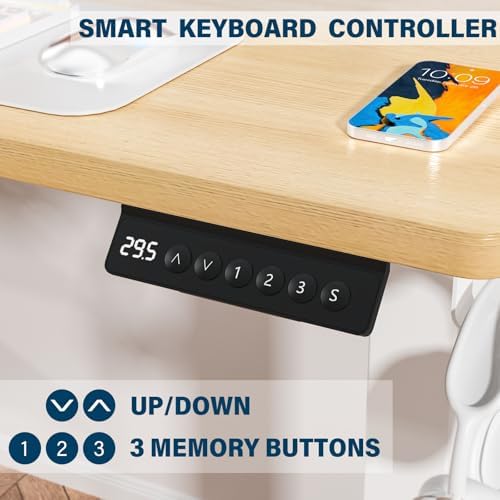 Kingant Standing Desk, 40x24 Inch Electric Height Adjustable Computer Desk - Image 5