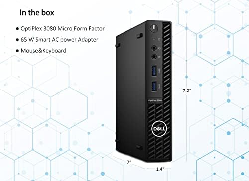 Dell 2022 Optiplex 3080 Micro Form Factor Business Desktop, Intel Core i5-10500T, 16GB RAM, 512GB PCIe SSD, Wi-Fi 6, Bluetooth, Wired Mouse&Keyboard, Windows 11 Pro, Black - Image 2