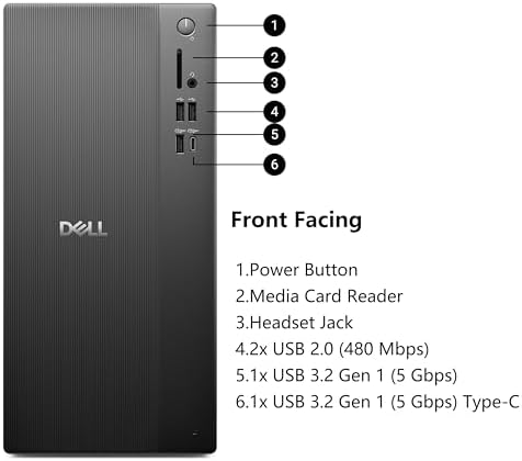 Dell Pro Tower Desktop PC Business Computer, 32GB DDR5, 1TB SSD - Image 6