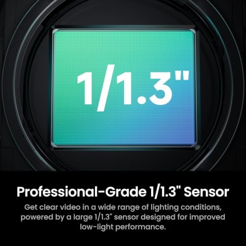 Insta360 Link 2C Pro – 4K Webcam for PC/Mac, 1/1.3” Sensor, Low-Light, Auto Framing, HDR, Directional Noise-Canceling Mics, Zoom, Teams, Twitch for Streaming or Meetings(Arctic White) - Image 2