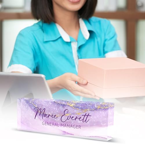 Custom Acrylic Name Plates for Desks, Personalized Office Decor - Image 5
