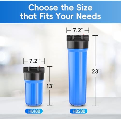 iSpring HB18B Whole House Water Filter Housing, 10" x 4.5" Universal Housing for Whole Home Water Filtration w/ 1" NPT Ports Pre-Filtration System - Image 5