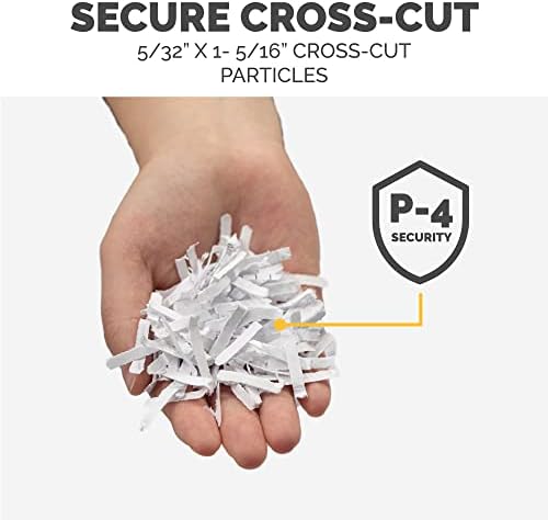 Fellowes P-40C 8 Sheet Cross-Cut Deskside Paper Shredder for Home Office - Image 2