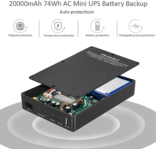 Mini UPS Battery Backup for Router, Modem, Security Camera - Image 4