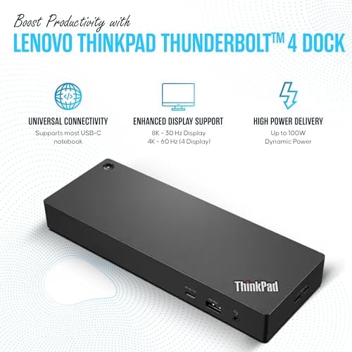 40B00135US Lenovo Docking Station - Thunderbolt 4 Dock - Thinkpad Dock - Image 3