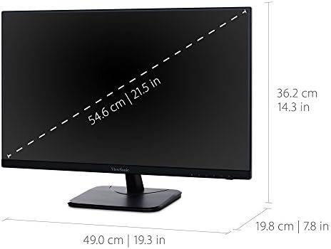 ViewSonic VA2256-MHD 22 Inch Frameless 1080p IPS Computer Monitor - Image 3