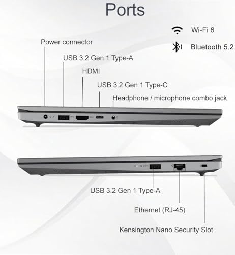 Lenovo Laptop Computer V15, AMD Ryzen 5 7520U, 16GB DDR5 RAM, 512GB SSD - Image 6
