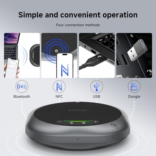 Omni2P Conference Speaker compatible with Zoom 6Mics for 15-20 Participants - Image 4