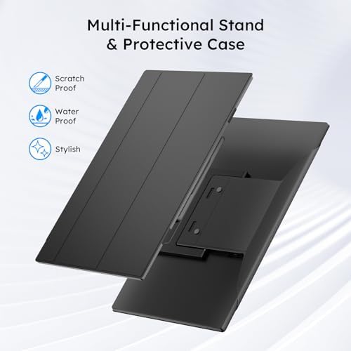 Dopesplay 15.6" Portable Monitor with Foldable Stand & Carry Case, 1080P - Image 2