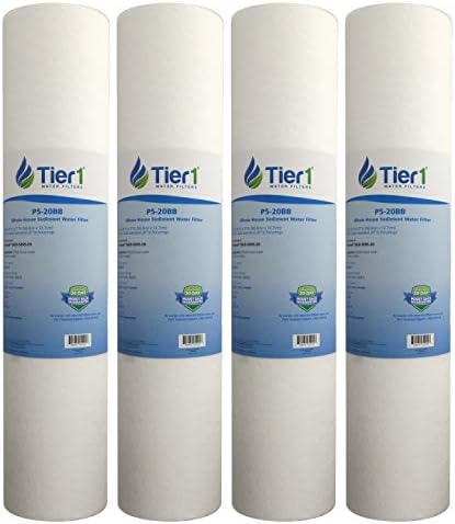 Tier1 5 Micron 4.5" × 20" Filter Replaces DGD-5005-20, SDC-45-2005, 4-Pack by Tier1