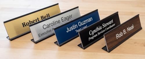 Lasercrafting Personalized Office Name Plate With Wall or Desk Holder - Image 6