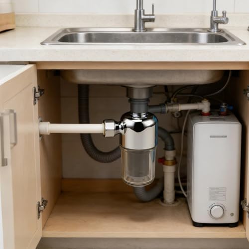 Water Heater Pre-Filter, W21 Activity Copper Head Washing Machine Water Filter, G1/2 Threaded 40-Micrometer Sediment Filter with 304 Stainless Steel Mesh, Extend Appliance Life, Clear Housing - Image 5