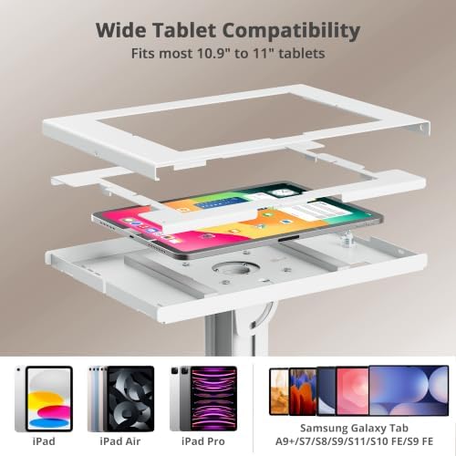 SIIG Anti-Theft Tablet Kiosk Stand for 10.9"-11" Tablets, CE-MT6A11-S1 - Image 7