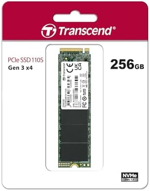 Transcend 256GB MTE110S PCIe 3.0 M.2 2280 SSD, 1600MB/s, Low Power - Image 2