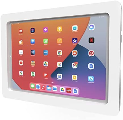 Anti-Theft Acrylic VESA Enclosure for Apple iPad Pro 11" 1st 2nd 3rd 4th gen. with Free Wall Mount Kit & 90-Degree Angle USB C Cable (iPad Pro 11 1/2/3/4, White) - Image 4