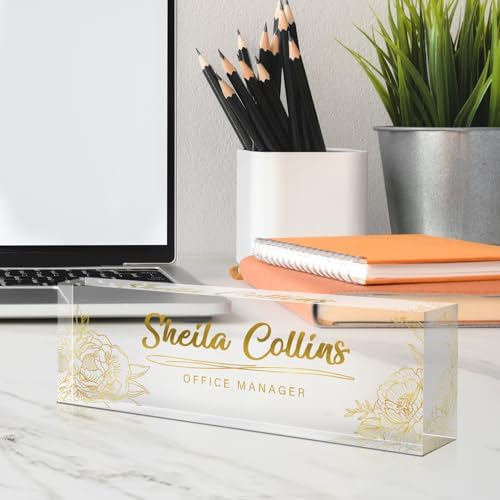 Custom Name Plate for Desk, Employee Appreciation Gifts, Office Decor - Image 3
