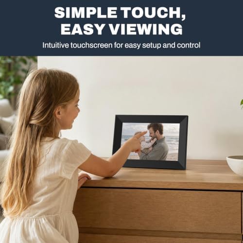 FRAMEO 8" Digital Picture Frame, Touchscreen Small Display, 16GB - Image 6