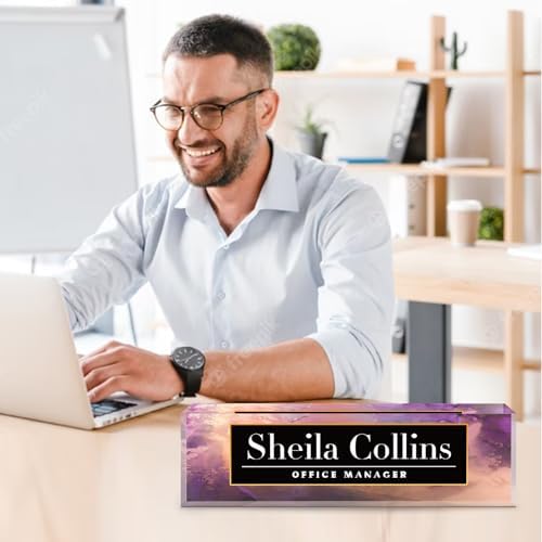 Custom Name Plate for Desk, Employee Appreciation Gifts, Office Decor - Image 5