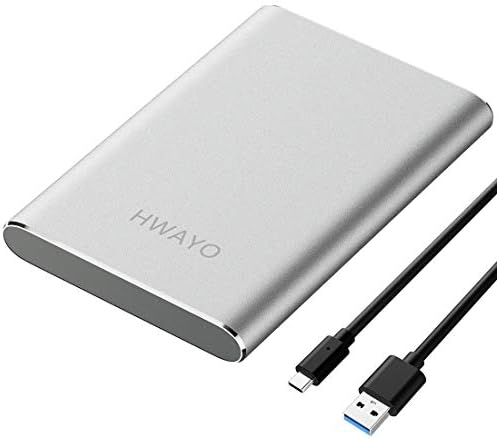 HWAYO 1TB Portable External Hard Drive USB3.1 Type C Ultra Slim 2.5'' HDD by HWAYO