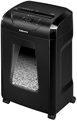 Fellowes Powershred 12 Sheet Cross-Cut Paper Home Office Paper Shredder, 19.50" H x 9.69" W x 13.44" D by FellowesBrands