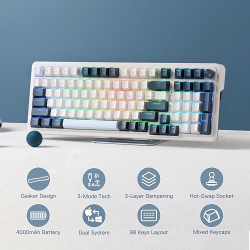 Redragon K686 PRO Wireless RGB Gasket Gaming Mechanical Keyboard, Easy Knob - Image 2