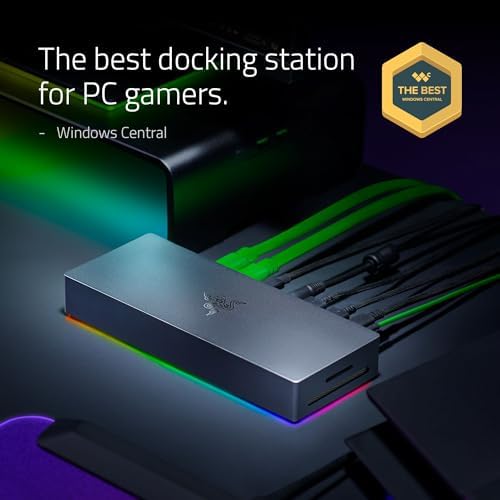 Razer Thunderbolt 5 Dock Chroma, 11 Ports + M.2 SSD Slot, Black - Image 2