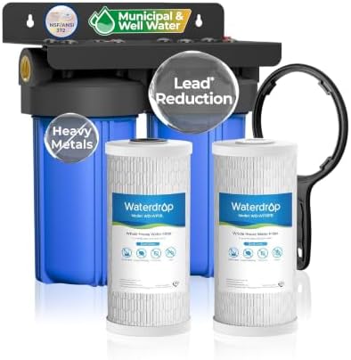 Waterdrop WHF21-PBL 2-Stage Whole House Water Filter System, NSF/ANSI 372 by Waterdrop